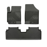 Tapis de Sol de Voiture pour Hyundai ix20 2010-2019 TPE Antidérapant Noir 3Pcs