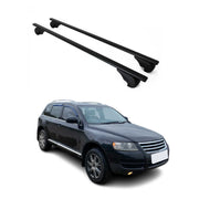 Barres de toit Transversales pour VW Touareg 2002-2010 Fer Noir