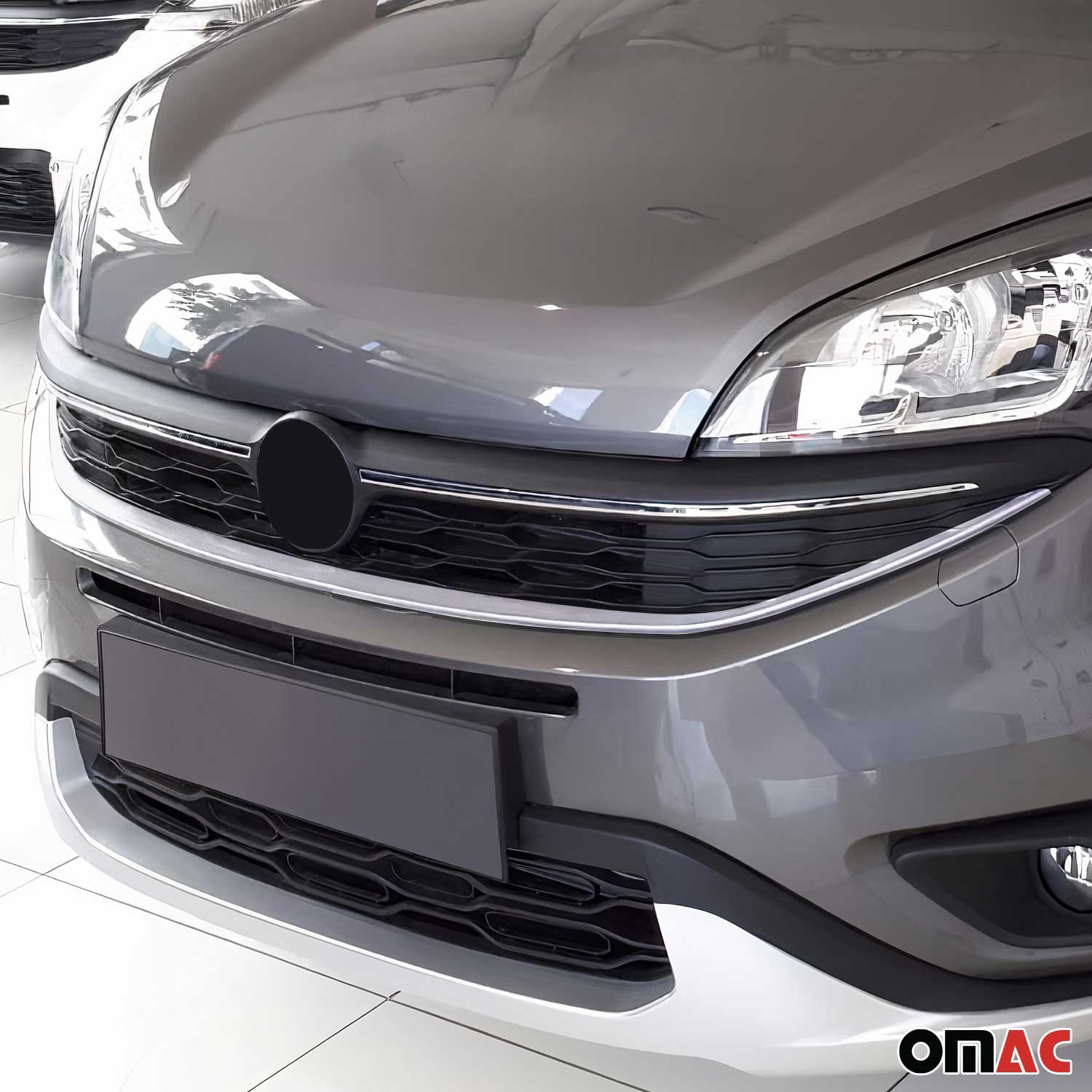 Moulure de Grille de Calandre pour Fiat Doblo 2015-2022 Chromé