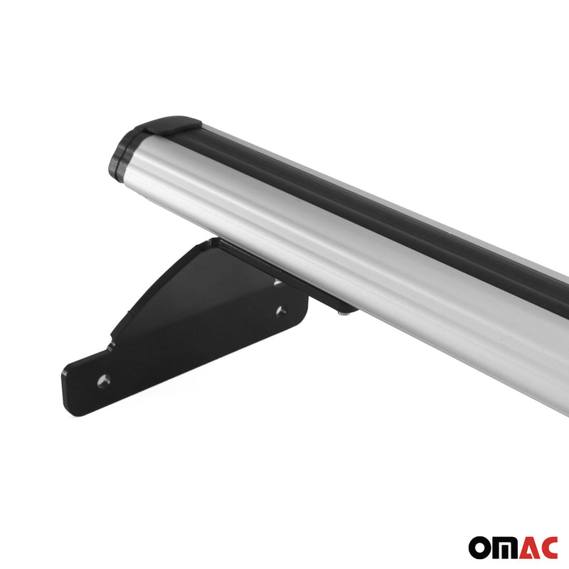 Barres de toit transversales pour Jeep Compass 2018-2025 Aluminium Gris