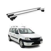 Barres de toit Transversales pour Dacia Logan MCV I 2006-2013 TÜV Alu Gris 2x
