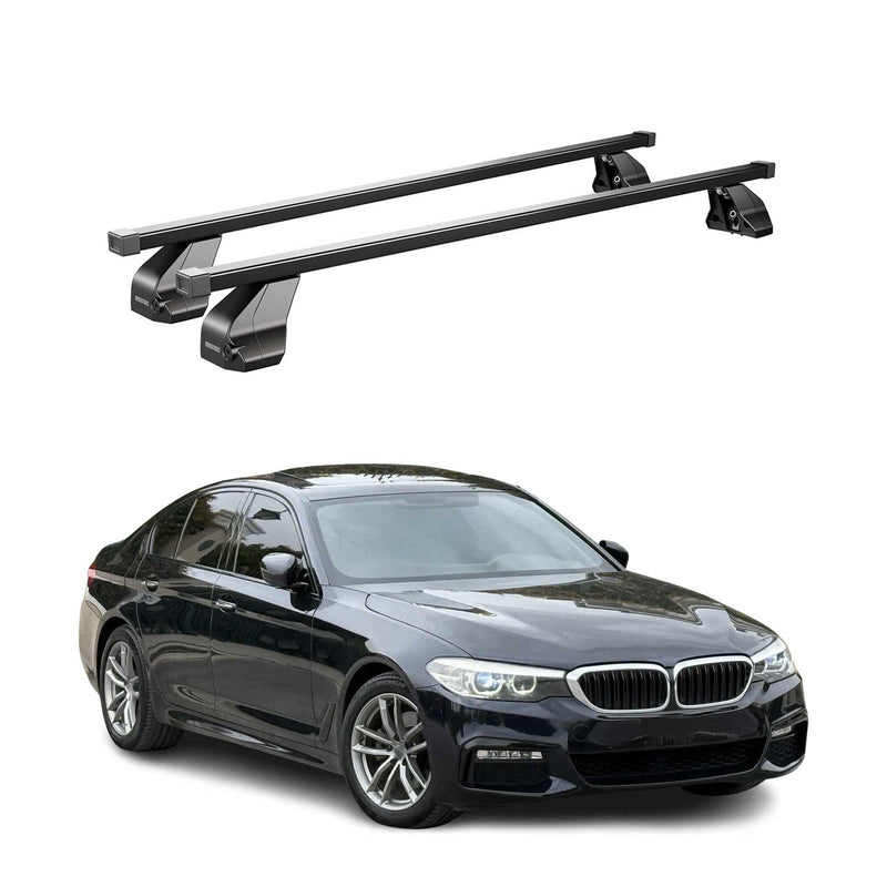 Barres transversales Menabo pour BMW Série 5 G30 M5 F90 2016-2023 inox Noir