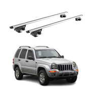 Barres de toit transversales pour Jeep Cherokee KJ KK 2001-2013 Alu Gris 2x ABE