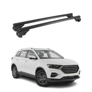 Barres de toit Transversales pour SWM G01 / G01F 2018-2026 TÜV Aluminium Noir 2x
