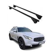 Barres de toit Transversales pour Infiniti FX50 2009-2013 Fer Noir