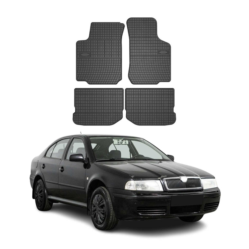 Tapis de Sol pour Skoda Octavia I 1996-2010 OMAC Noir Caoutchouc