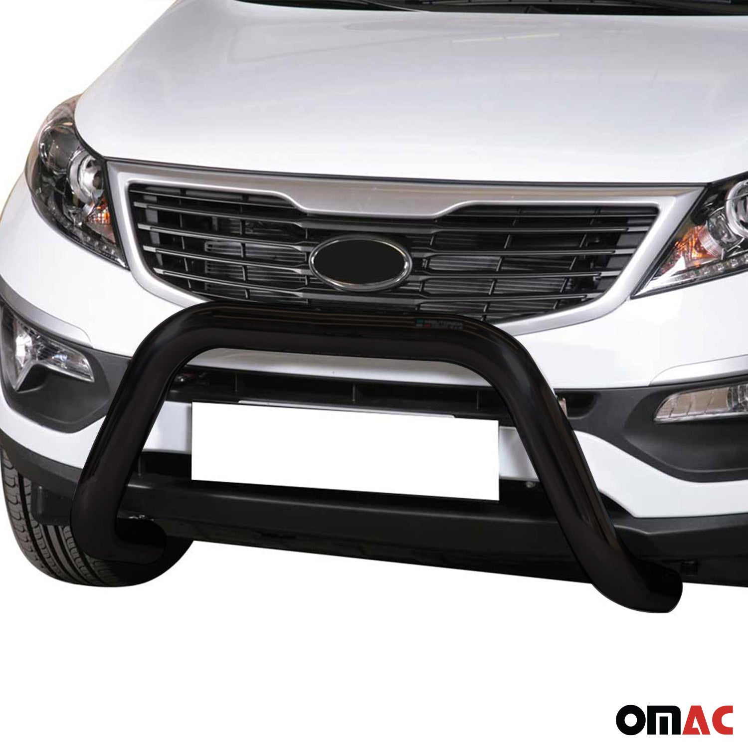 Pare-buffle Avant pour Kia Sportage 2010-2015 76 mm en Acier Noir