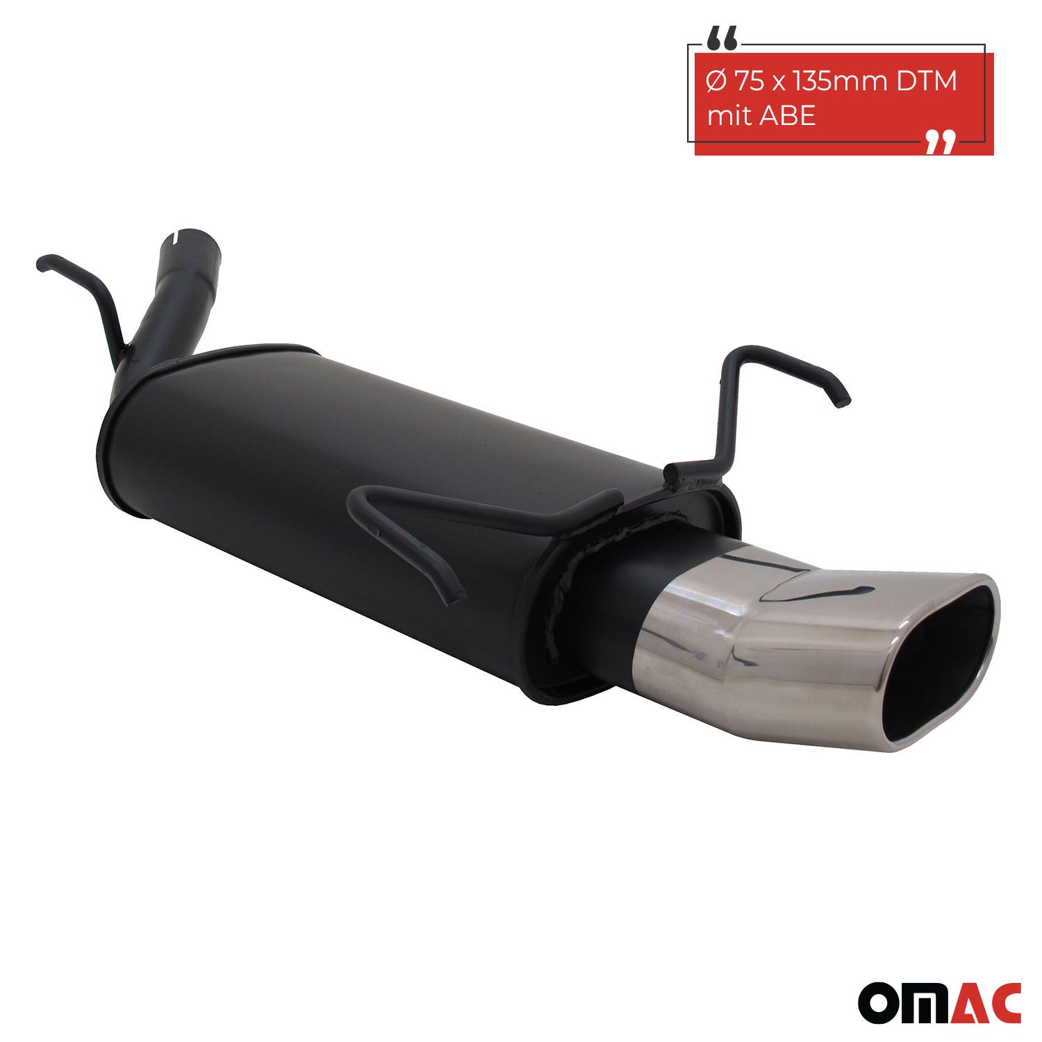 Échappement arrière sport Novus pour Opel Corsa C 135x75mm DTM avec ABE