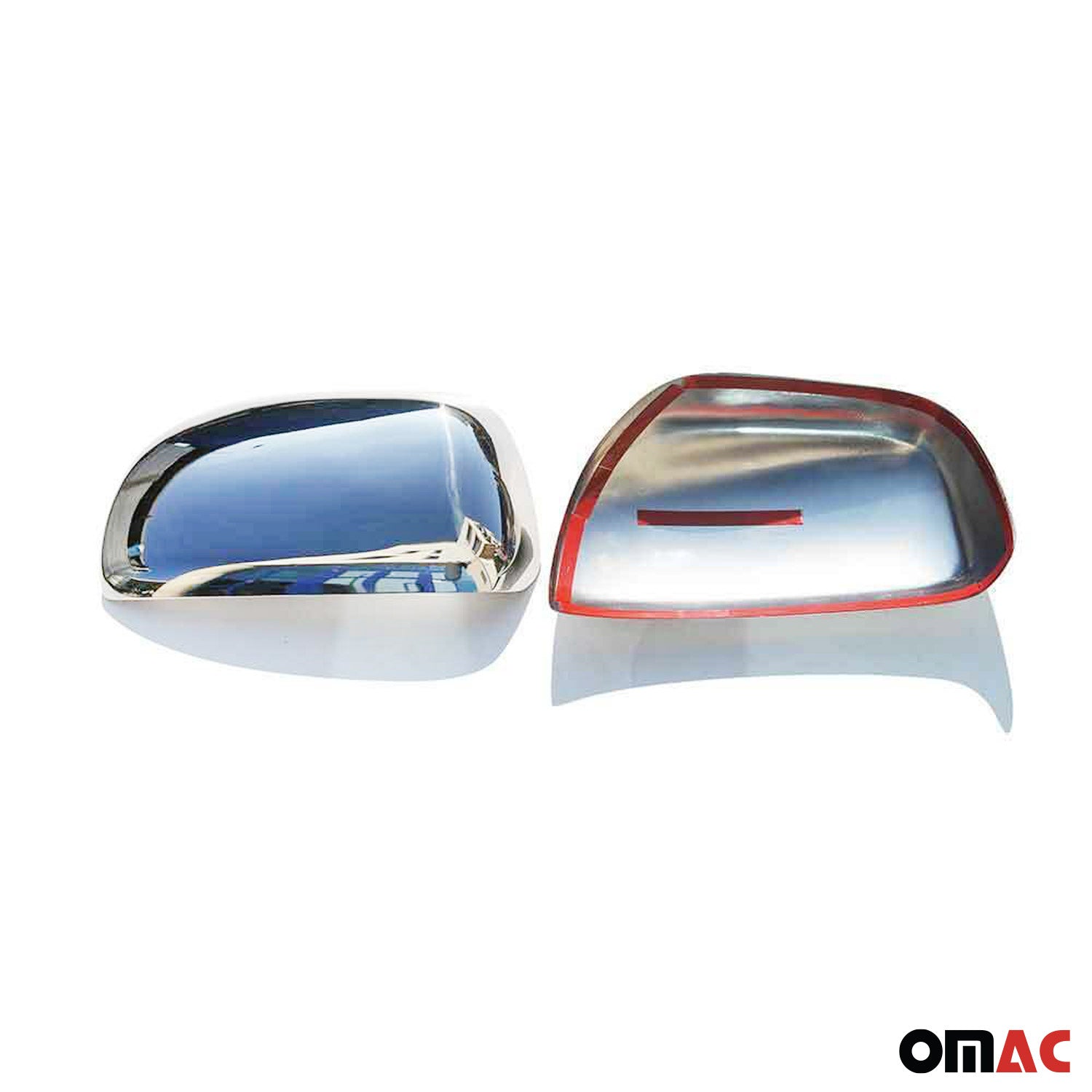 Coques de Rétroviseurs pour Toyota RAV4 2006-2013 en Acier Chromé Argent