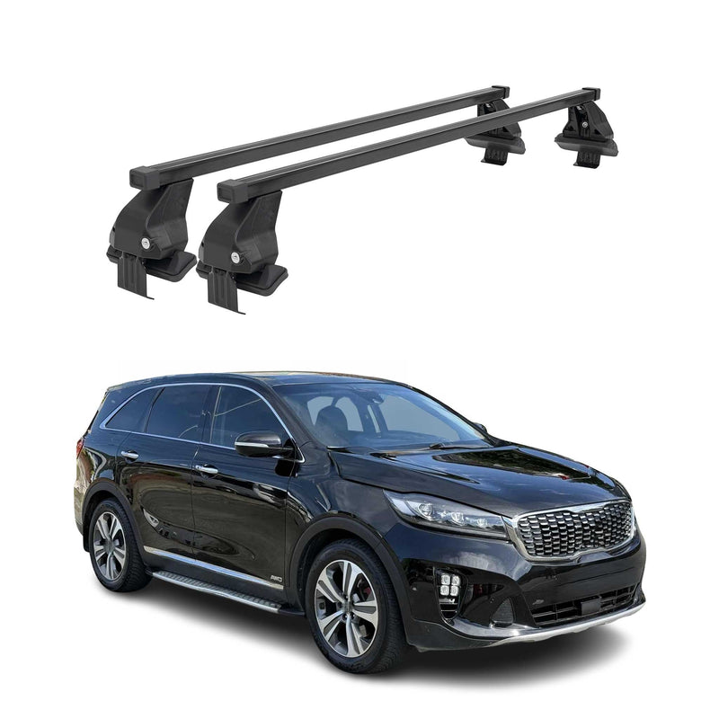 Barres Transversales Menabo pour Kia Sorento 2019-2020 Noir