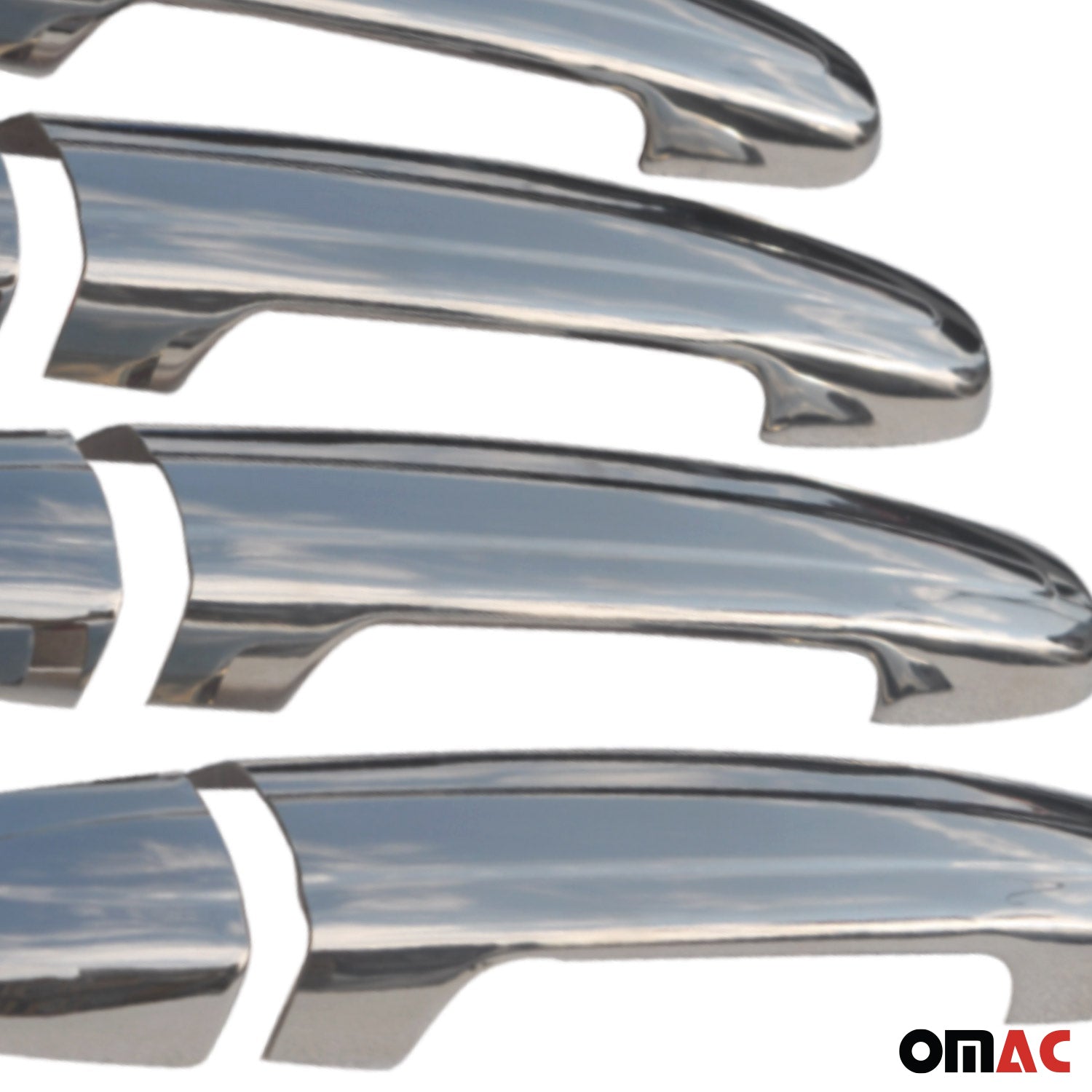 Couverture poignée de porte pour Citroen C1 II 2014-2021 4Portes Acier Inox 8Pcs