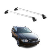 Barres de toit pour Audi A6 Allroad C5 2000-2005 Gris Argenté 2 pièces ABE