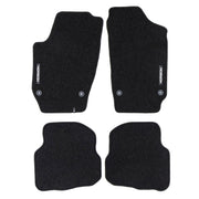 Tapis de Sol de Voiture pour VW Polo IV 2001-2003 Pre-FL Velours Noir 4Pcs