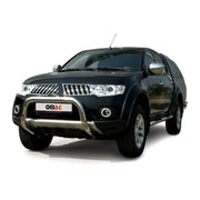 Pare-Buffle Avant Pour Mitsubishi L200 2006-2009 Acier Argent