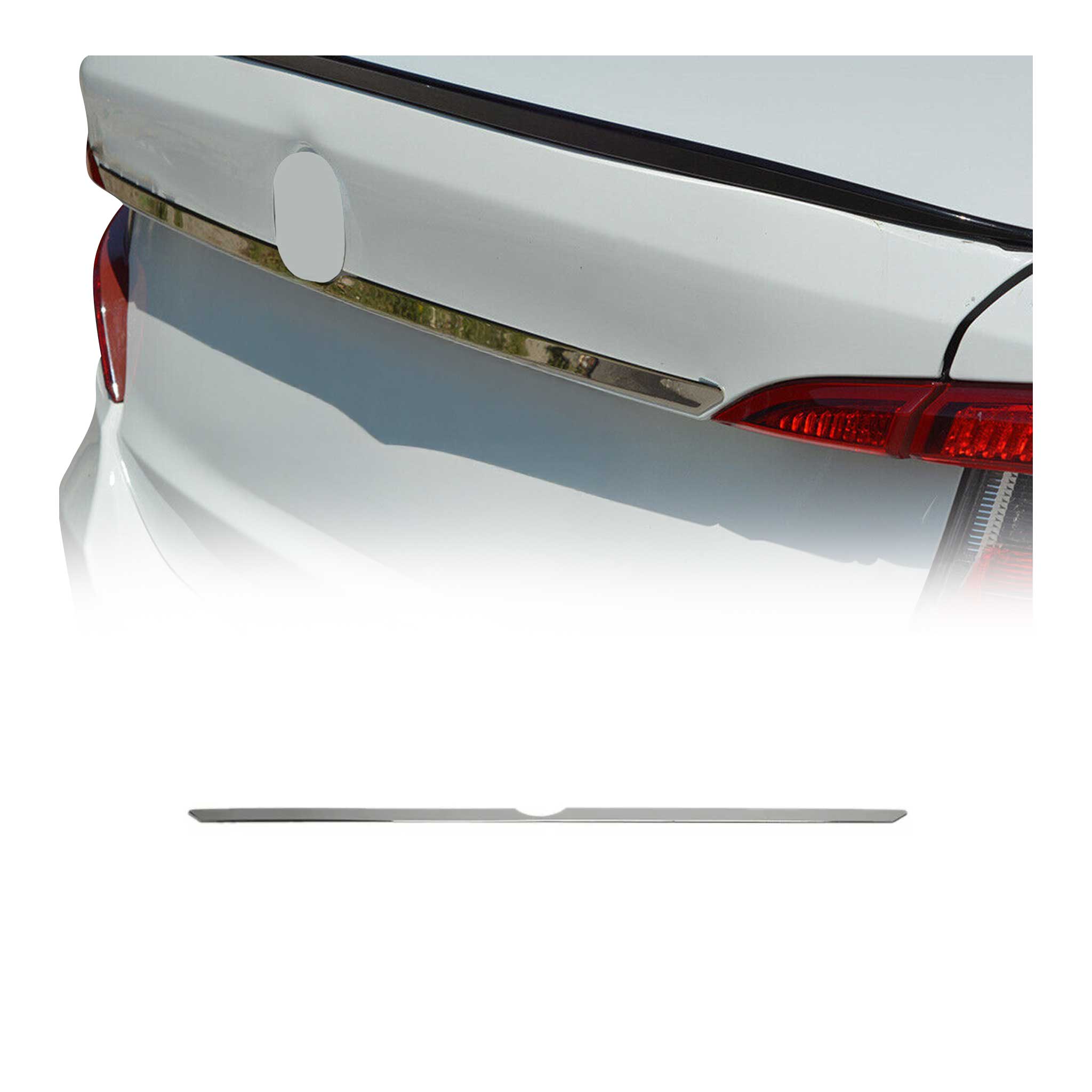 Poignée de Coffre Arrière pour Fiat Tipo 2016-2025 Berline en acier inox