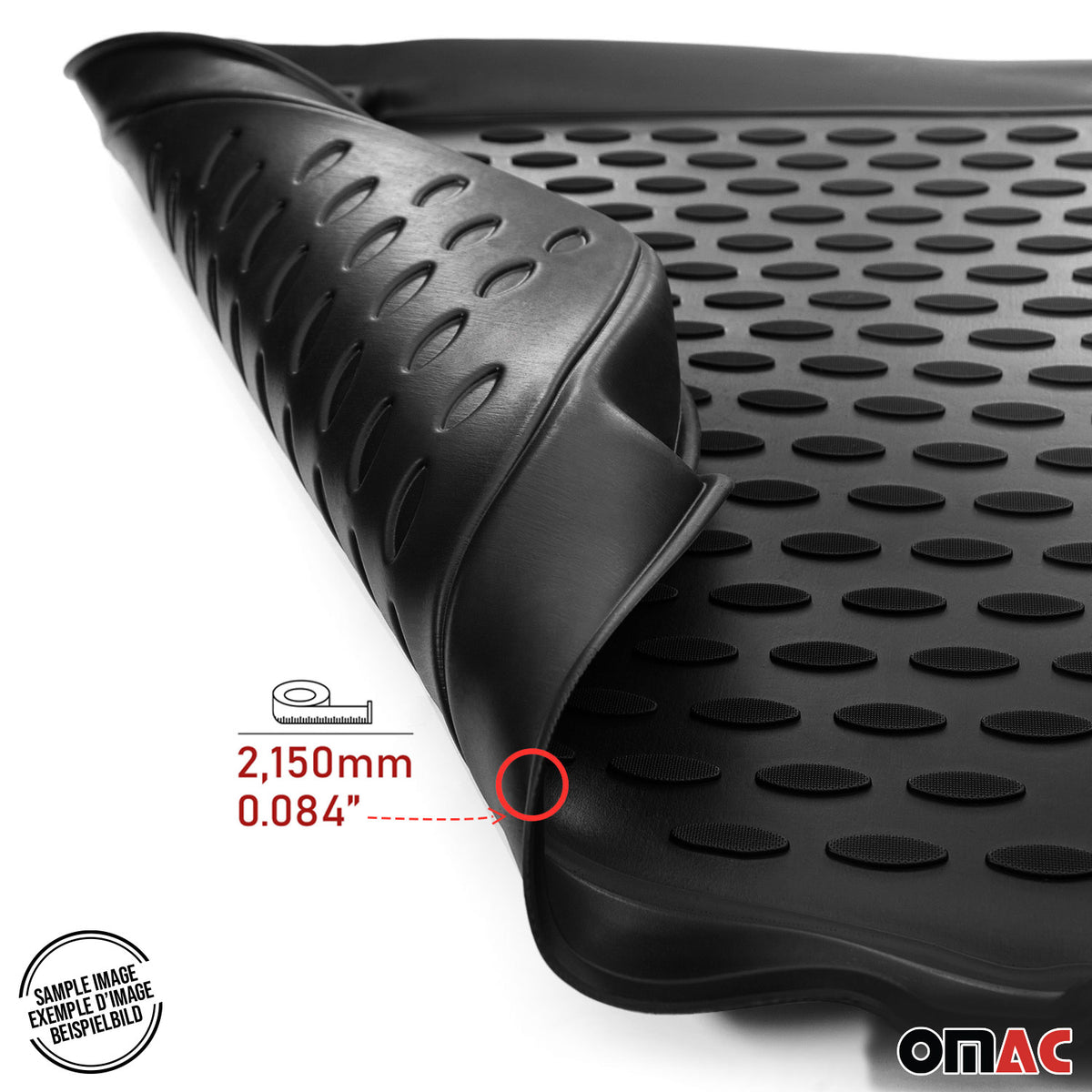 Tapis de sol pour Lexus RX III 2009-2012 Pre-FL en caoutchouc TPE 3D Noir 4Pcs