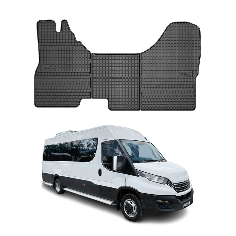 Tapis de Sol pour Iveco Daily 2014-2019 Caoutchouc Noir