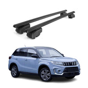 Barres de toit Transversales pour Suzuki Vitara 2015-2026 Aluminium Noir ABE