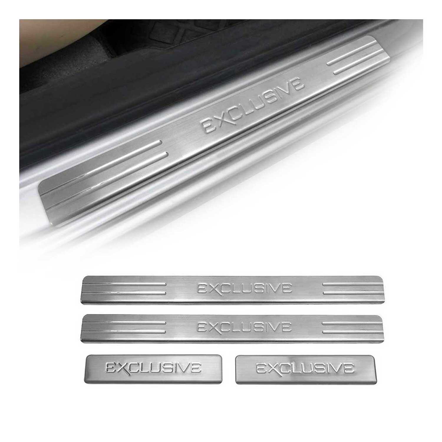 Seuils de porte pour Citroen C4 Grand Picasso 2006-2015 Exclusive Acier Chromé