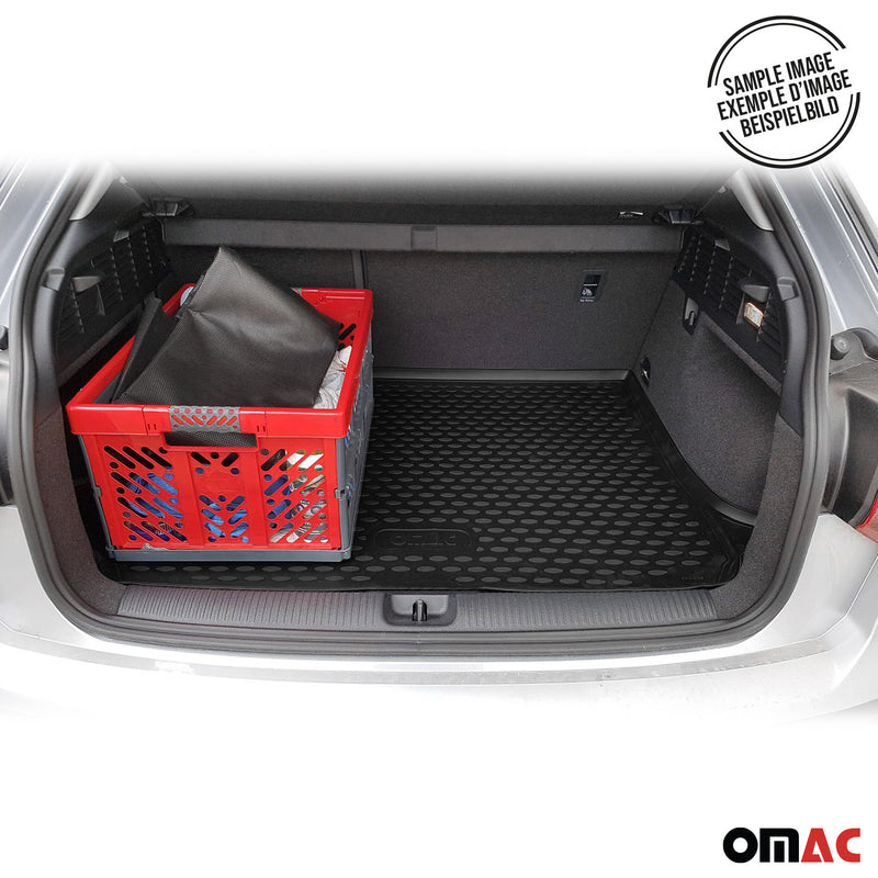 OMAC Tapis de coffre pour Audi A6 C6 Break Allroad 2004-2011 en caoutchouc Noirs