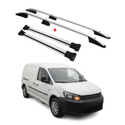 Kit Barres de toit pour VW Caddy 2010-2015 Alu Gris L2 Empattement Long 4x