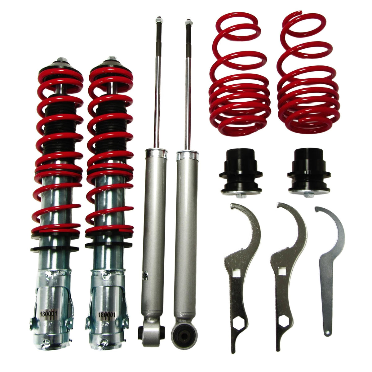 JOM Redline Combinés Filetés pour VW Lupo ( 6X ) 1.0 1.4 1.4 16V 1.6GTi mit ABE