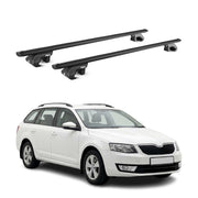 Barres de toit transversales pour Skoda Octavia III Break 2013-2019 Alu Noir ABE