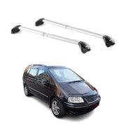 Barres de toit transversales pour VW Sharan 7M 1995-2010 Gris Argenté 2x ABE