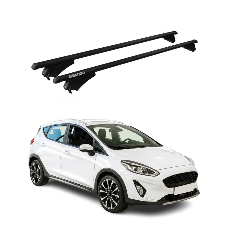 Tiger Barres de toit transversales pour Ford Fiesta Active 2018-2024 Noir