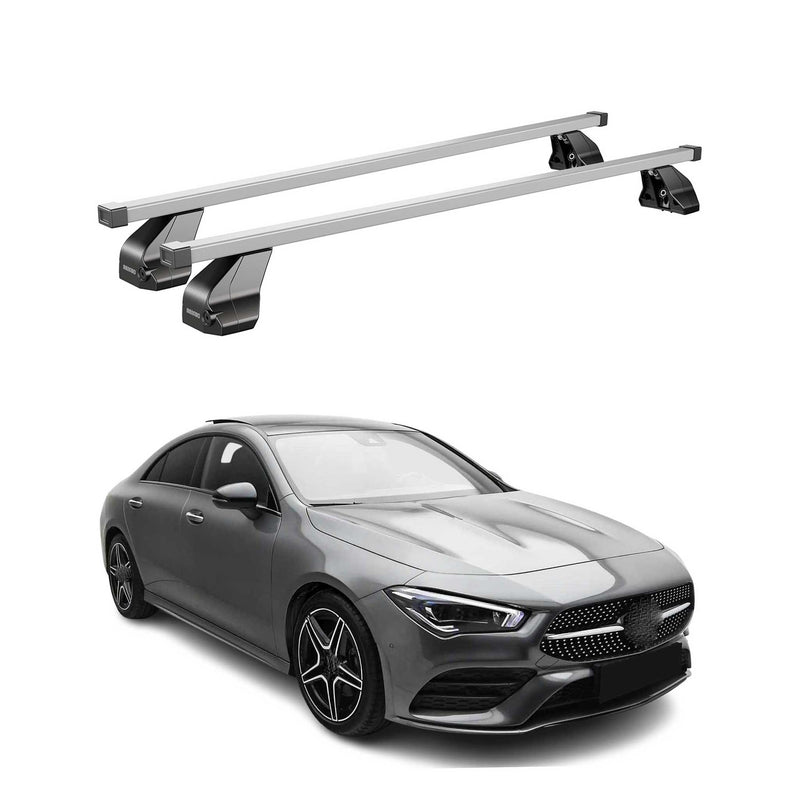 Barres de toit transversales pour Mercedes CLA C118 2019-2024 Acier Gris