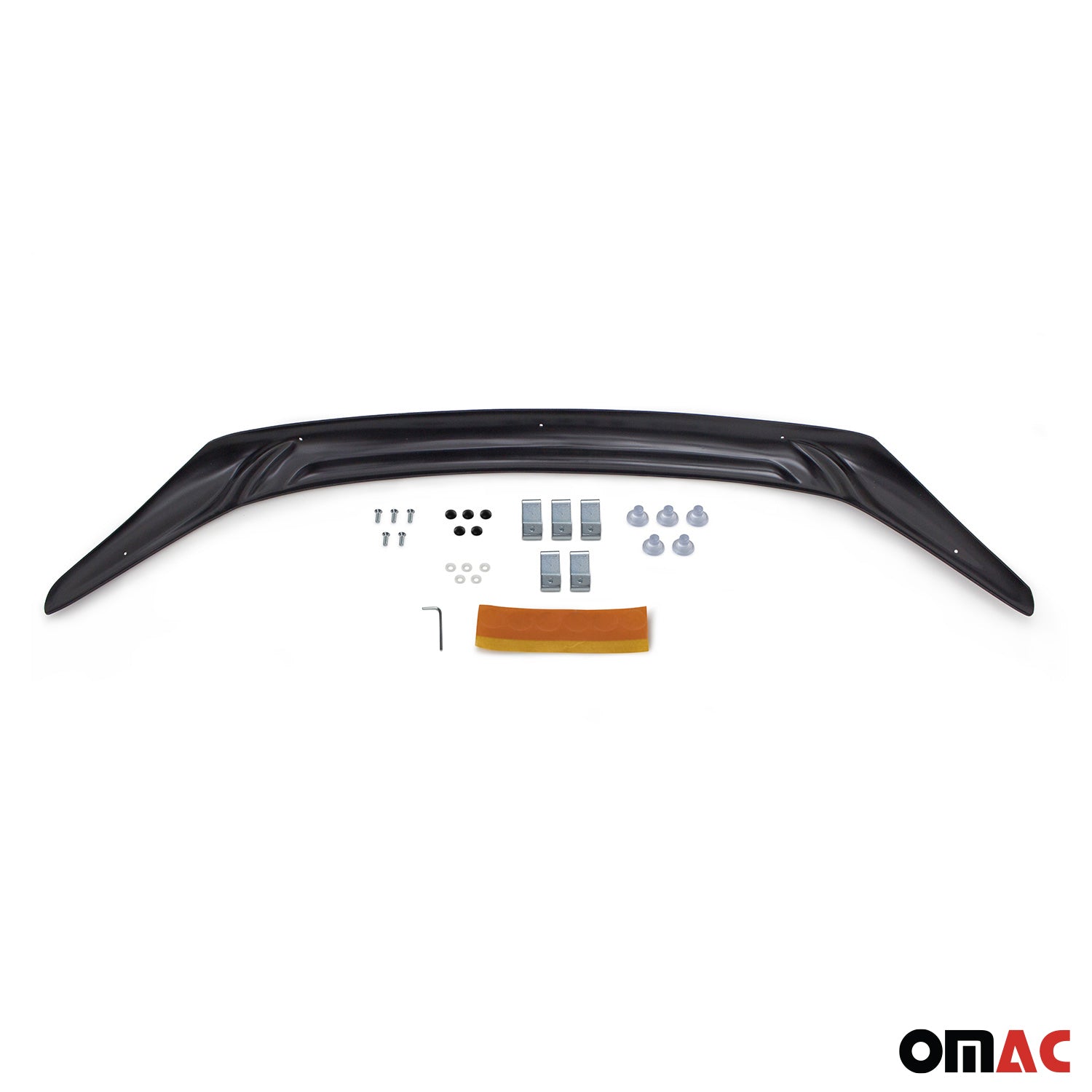 Deflecteurs d'air capot de voiture pour Ford Ranger 2009-2012 Acrylique Noir