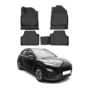 OMAC Tapis de sol pour Hyundai Kona EV 2017-2023  en caoutchouc Noir