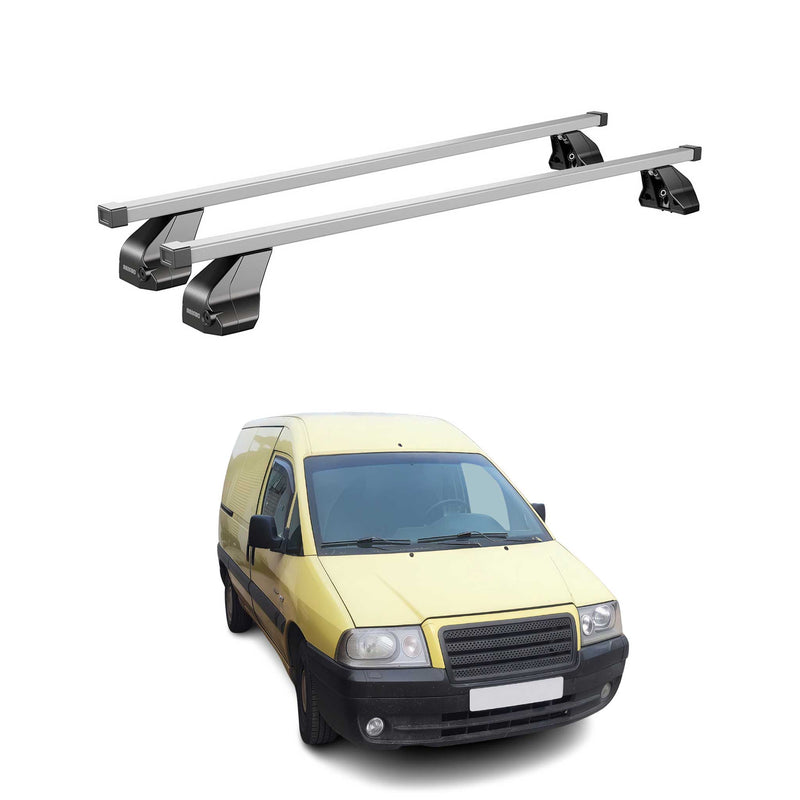 Barres de toit transversales pour Citroen Jumpy I 1995-2006 Acier Gris
