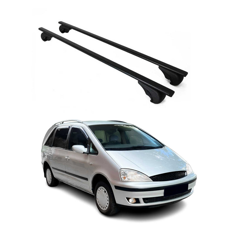 Barres de toit Transversales pour Ford Galaxy 1995-2006 Fer Noir