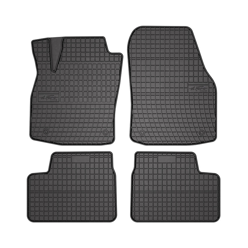 Tapis de Sol pour Opel Astra H 2004-2014 Caoutchouc Noir