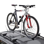 Menabo Porte-vélo de toit Huggy Pour 1 Vélo 15kg en Acier Argent