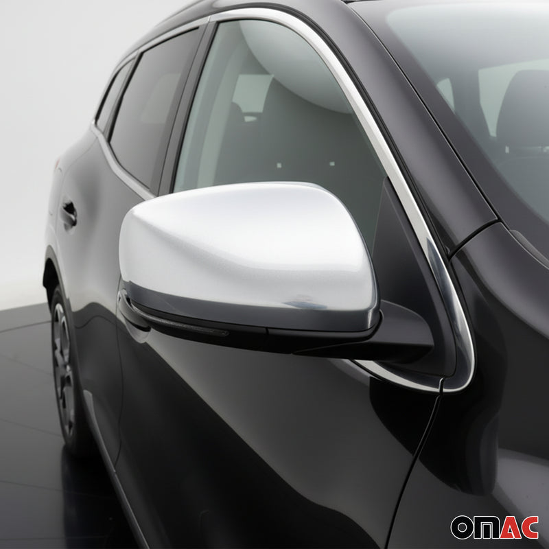 Coques de Rétroviseurs pour Renault Grand Scenic 4 2015-2023 2x ABS Chromé