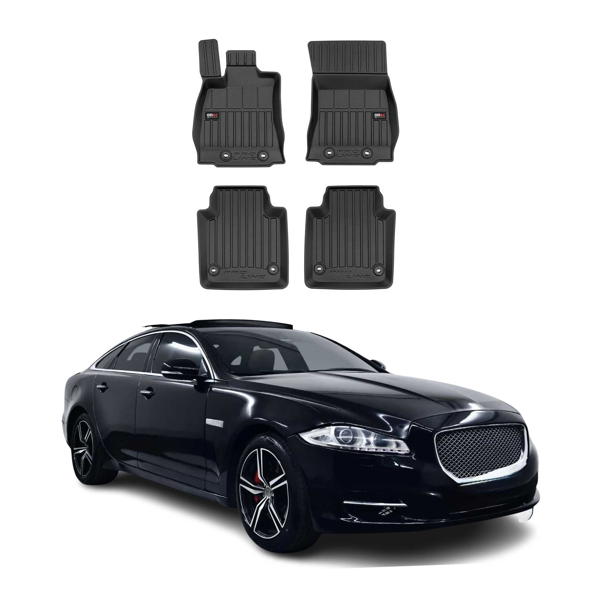 Tapis de Sol pour Jaguar XJ 2009-2019 TPE Noir