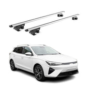 Barres de toit transversales pour MG 5 2020-2026 Alu Gris Argenté 2 pièces ABE