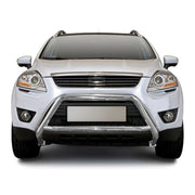 Pare-Buffle Avant Pour Ford Kuga I 2008-2012 en Acier Inoxydable Argent