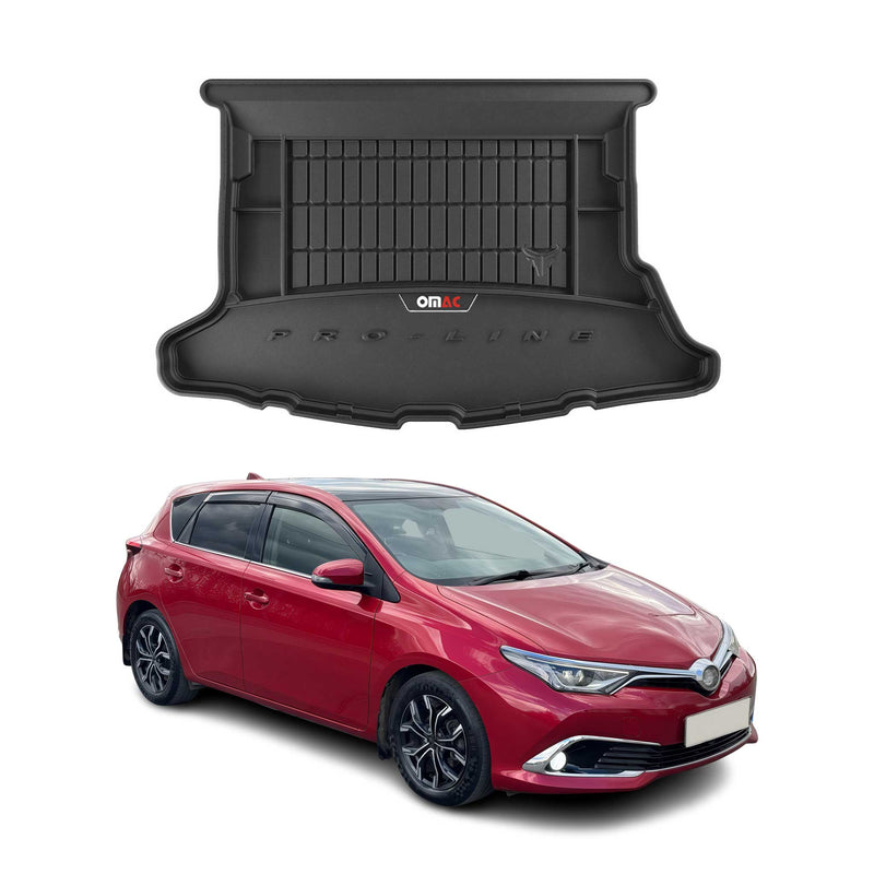 Tapis de Coffre pour Toyota Auris 2012-2018 Noir TPE