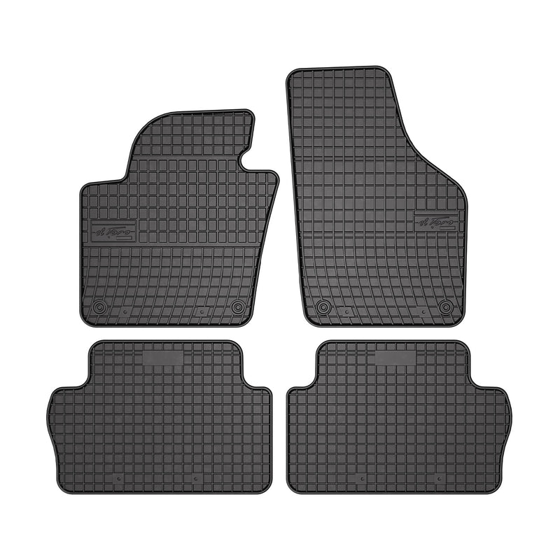 Tapis de Sol pour VW Sharan 2010-2022 Noir Caoutchouc