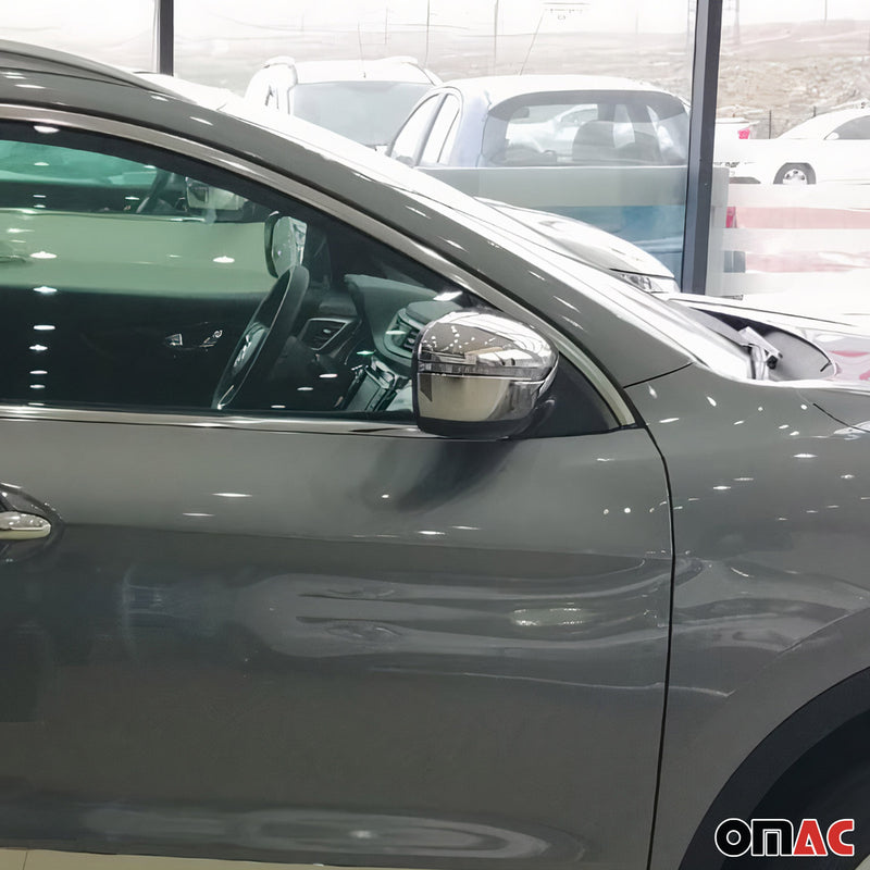 Coques de Rétroviseurs pour Nissan Juke FL 2014-2019 2x Plastique ABS Chromé