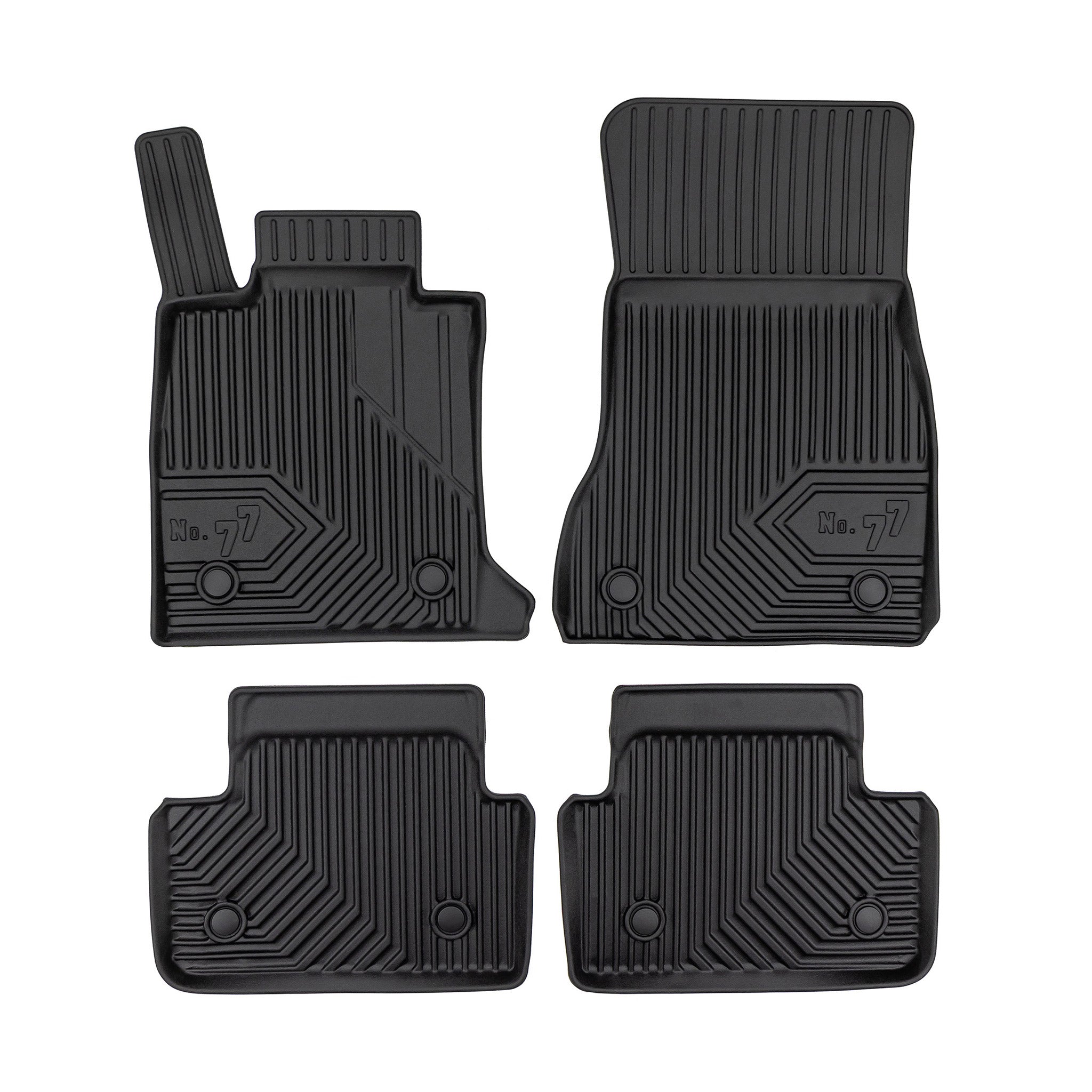 Tapis de Sol de Voiture pour BMW Série 5 G60 2024-2026 TPE Imperméable 4Pcs