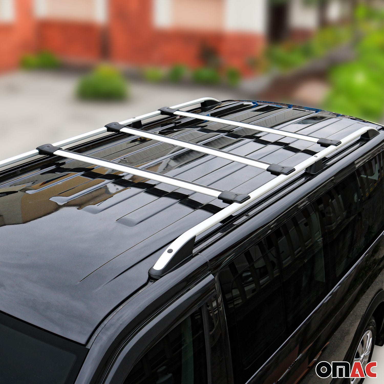 Barres de toit transversales pour Ford Transit Tourneo Custom 2012-2023 Gris 3x