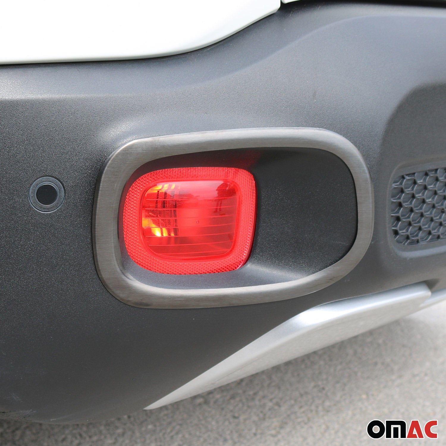 Cadres de Réflecteurs Arrière pour Jeep Renegade 2014-2024 acier inox Brossé 2x