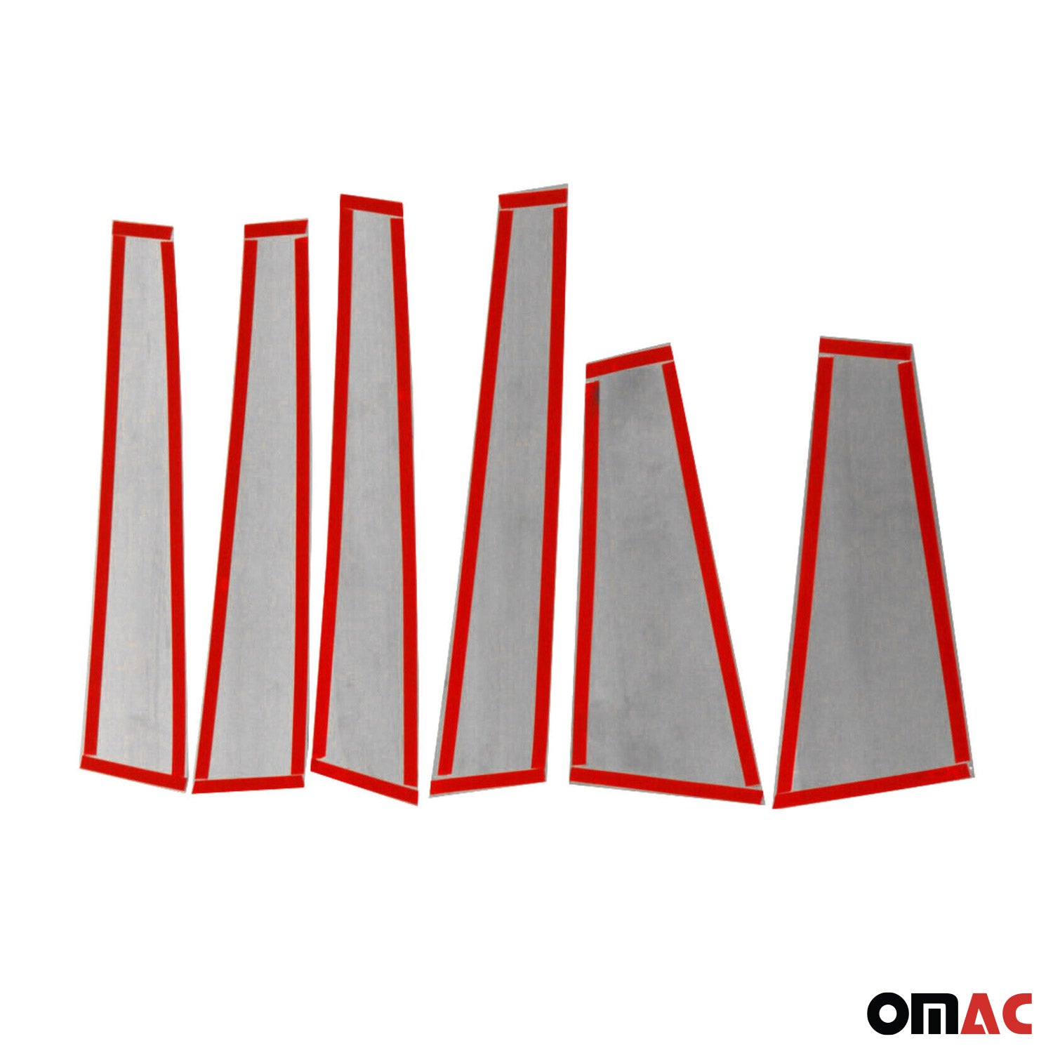 Couverture Garniture de pilier B pour Jeep Compass 2016-2025 en acier inox 6Pcs