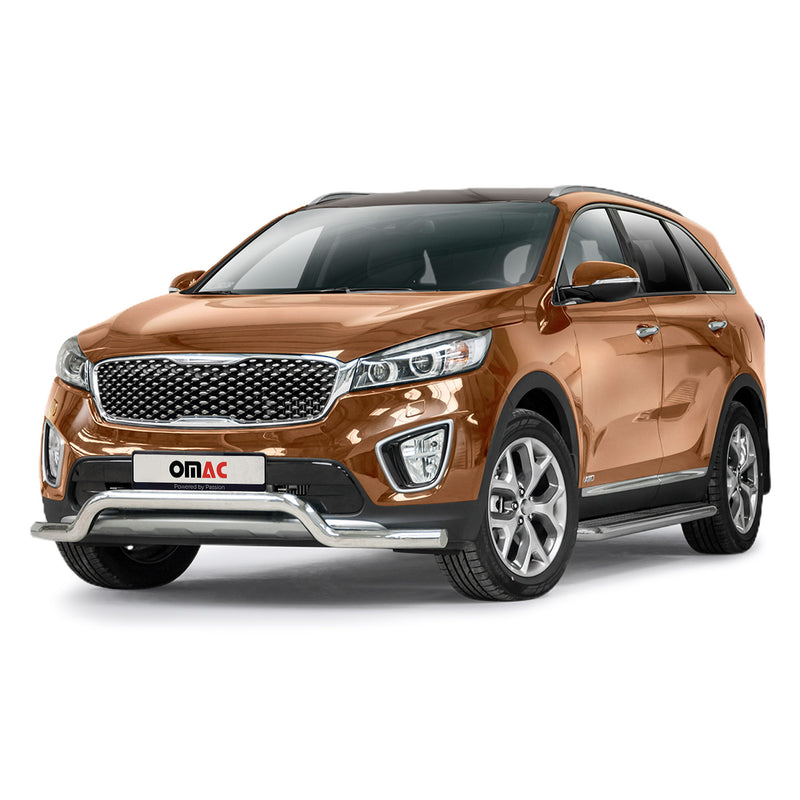 Pare-Buffle Avant Pour Kia Sorento 2015-2018 Acier Inoxydable Argent