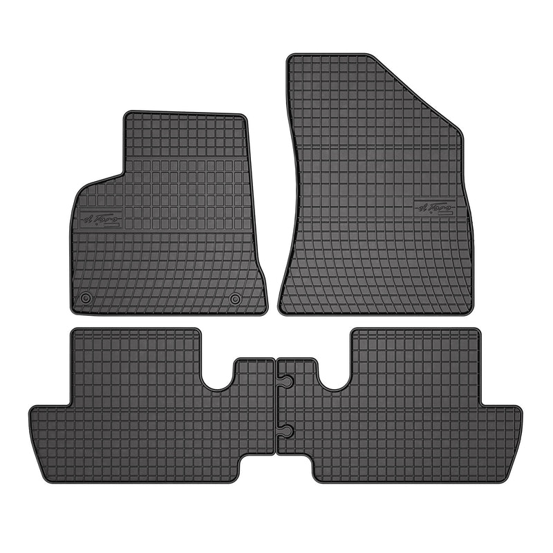 Tapis de Sol pour Peugeot 3008 2009-2016 Caoutchouc Noir