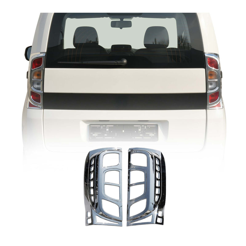 Cadre de Feu Stop Arrière pour Fiat Fiorino / Qubo 2007-2021 ABS Chromé 2 Pcs